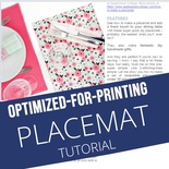 PLACEMAT - Printable Tutorial PDF