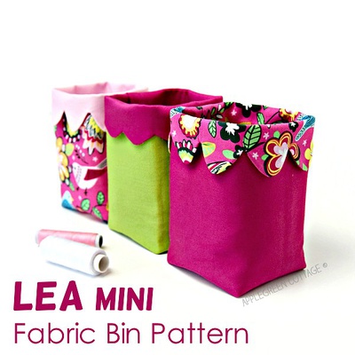 LEA Mini Fabric Bin Pattern