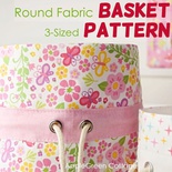 Round Fabric Basket In 3 Sizes