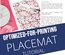 PLACEMAT - Printable Tutorial PDF