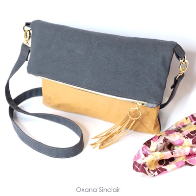 Sophia Fold-Over Clutch And Crossbody Bag Pattern