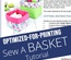Sew A Basket - Printable Tutorial PDF