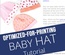 Baby Hat - Printable Tutorial PDF