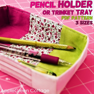Pencil Holder Or Trinket Tray PDF Pattern