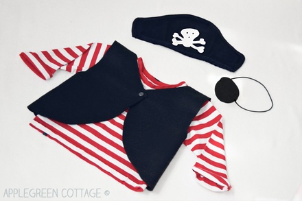 Pirate Vest Pattern Size 2-3 Years