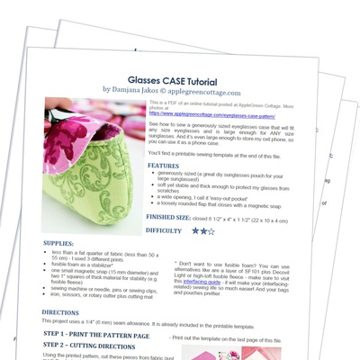 Glasses Case - Printable Tutorial PDF