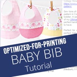 Baby Bib - Printable Tutorial PDF