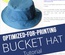 BUCKET Hat - Printable Tutorial PDF