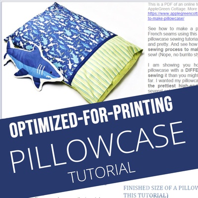 Pillowcase - Printable Tutorial PDF