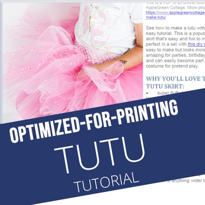 TUTU - Printable Tutorial PDF