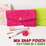 Mia Snap Pouch in 3 Sizes