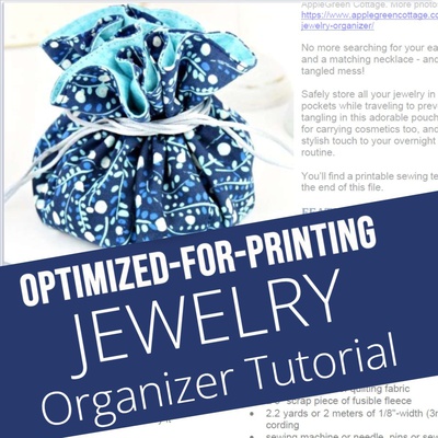 Jewelry Organizer - Printable Tutorial PDF